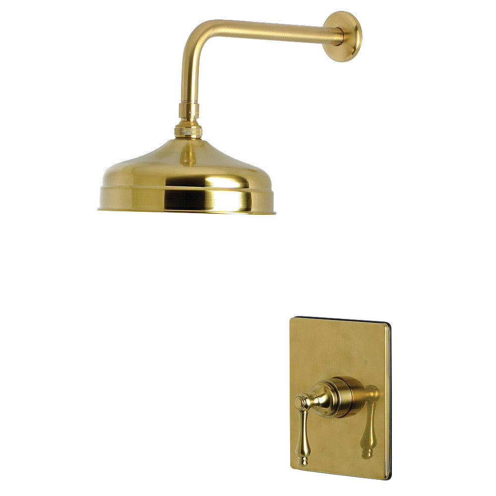 Kingston Brass KB6347ALSO Restoration Single-Handle Pressure Balanced Shower Faucet, Brushed Brass