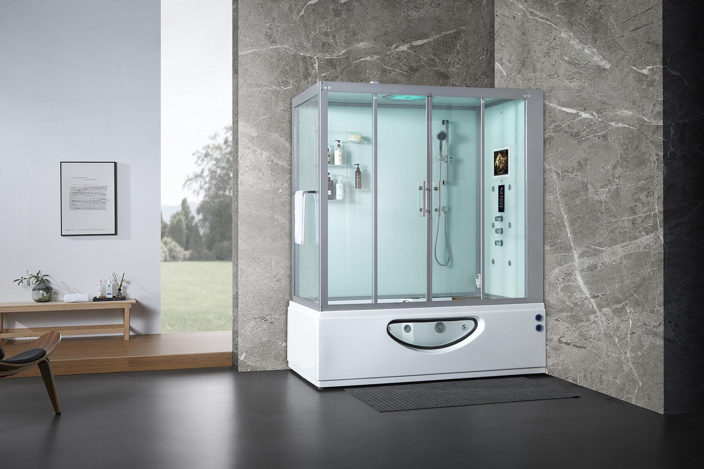 Maya Bath Platinum Catania Steam Shower & Whirlpool Bathtub - Bathroom Design Center