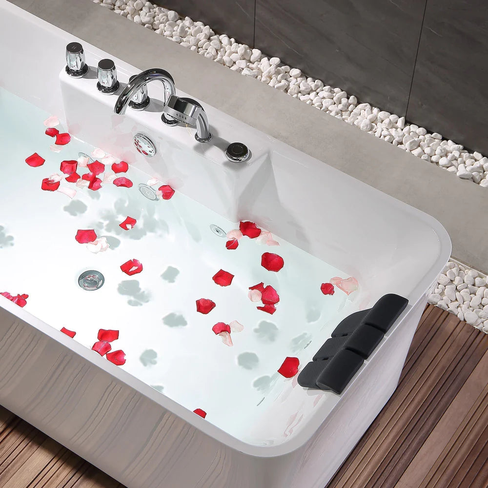 Empava 59AIS15 59" Whirlpool Freestanding Hydromassage Bathtub - Bathroom Design Center