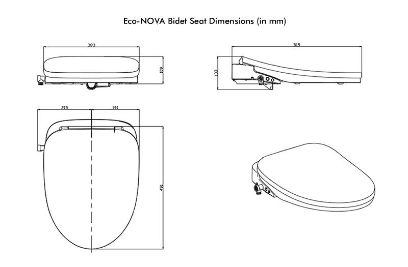 Eco-NOVA Bidet - Bathroom Design Center