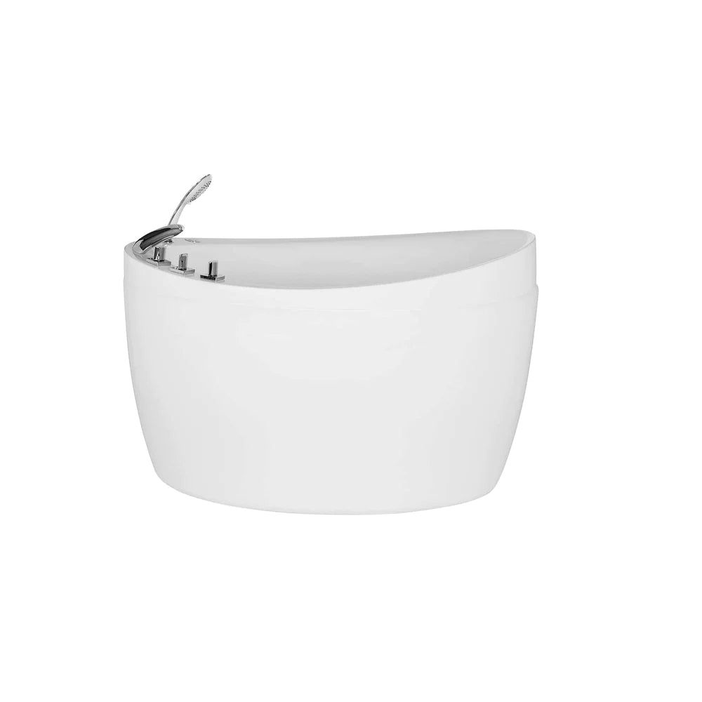 Empava 48 in. Japanese-Style Freestanding Oval Air Massage Tub - Bathroom Design Center