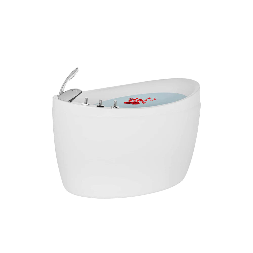 Empava 48 in. Japanese-Style Freestanding Oval Air Massage Tub - Bathroom Design Center