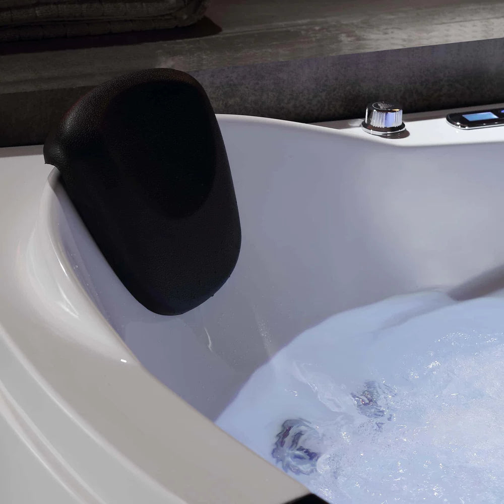 Empava 59 in. Whirlpool Corner Bathtub With Thermostat and Chromatherapy - Bathroom Design Center