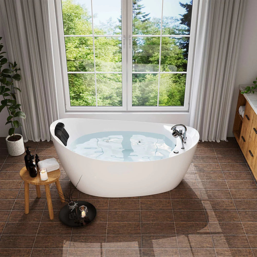 Empava 67AIS02 67" Whirlpool Freestanding Bathtub - Bathroom Design Center