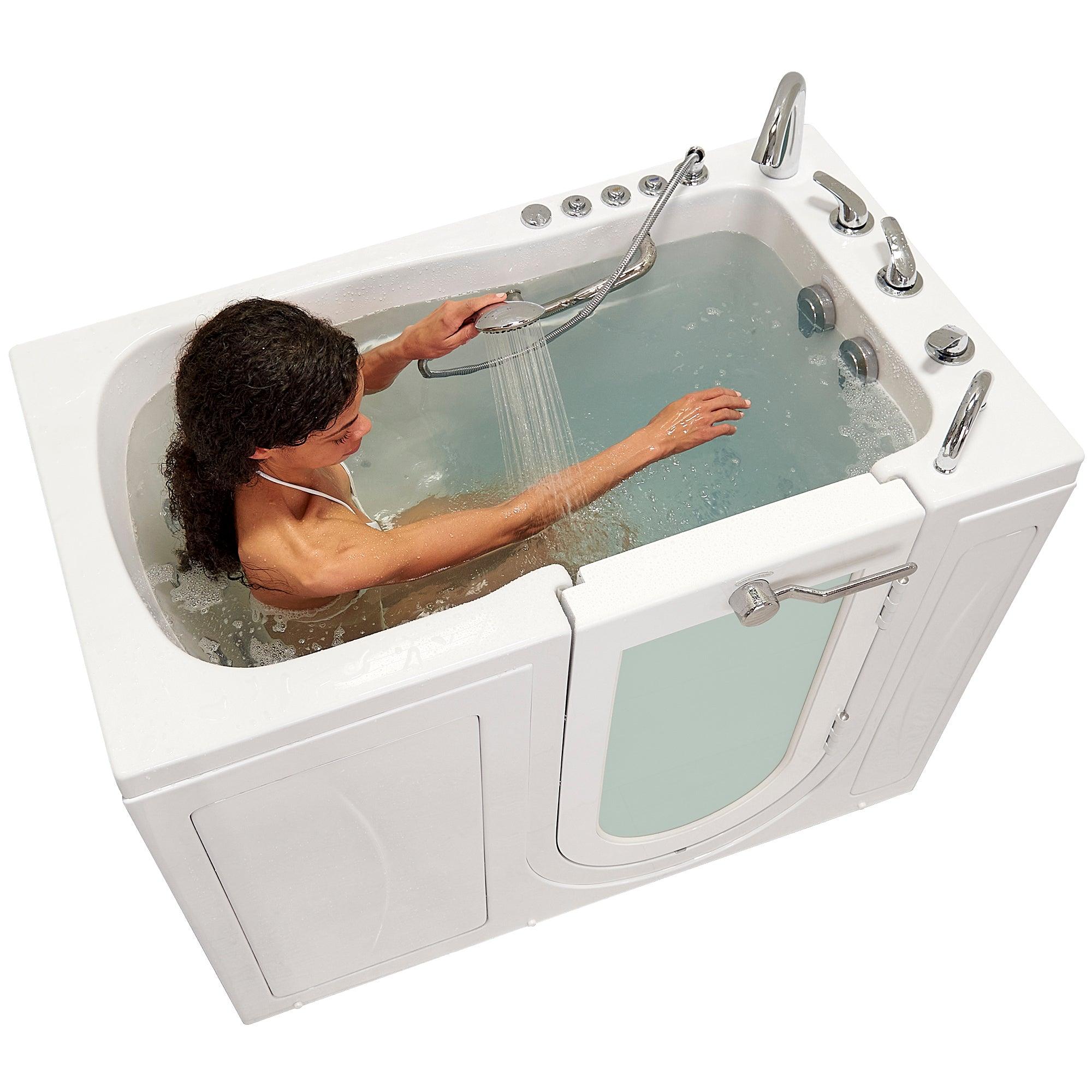 Ella Monaco 32"x52" Acrylic Air and Hydro Massage Walk-In Bathtub - Bathroom Design Center