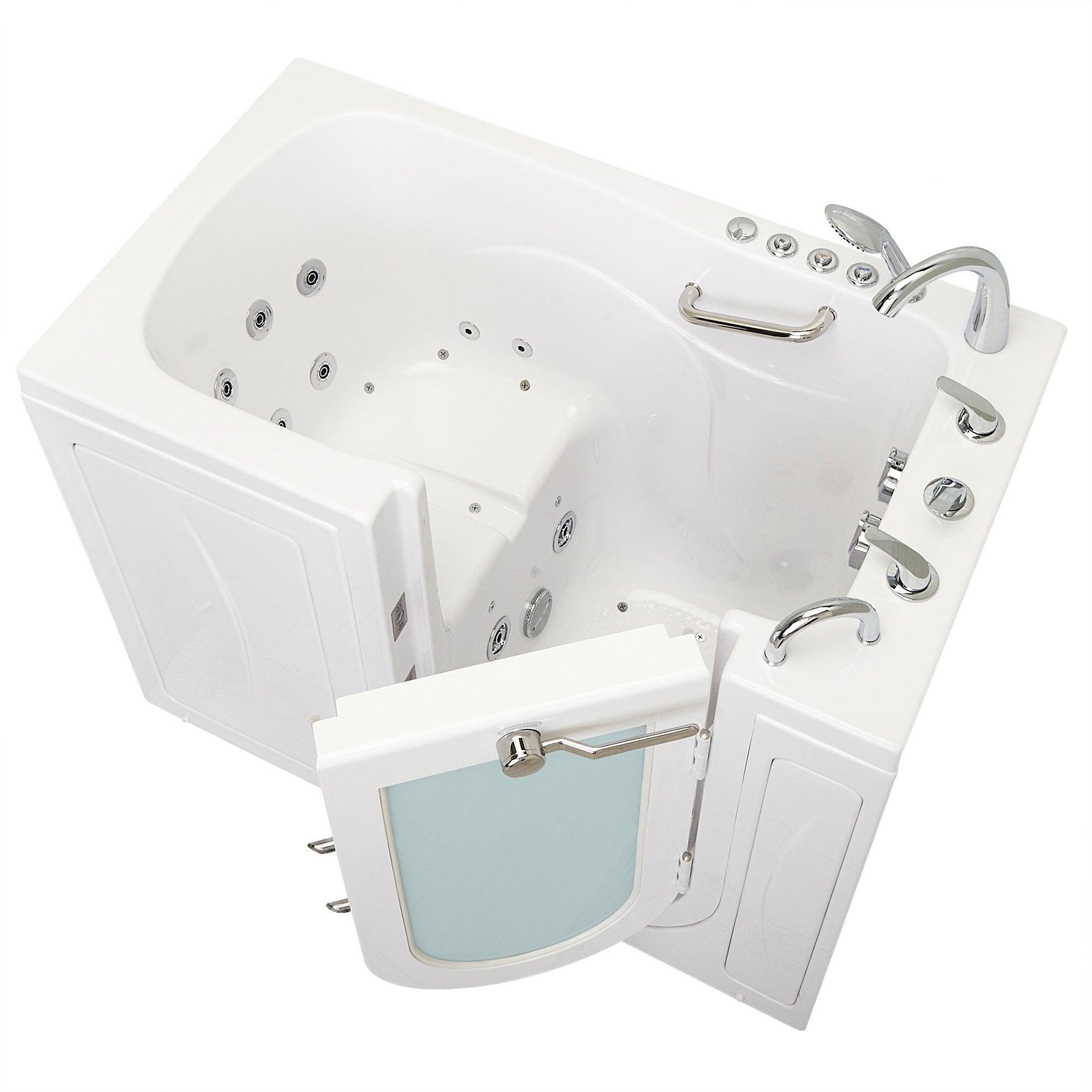 Ella Monaco 32"x52" Acrylic Air and Hydro Massage Walk-In Bathtub - Bathroom Design Center