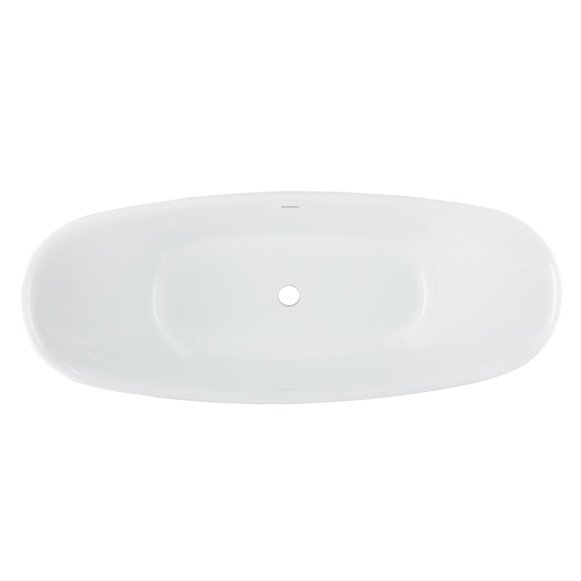 PULSE ShowerSpas 70" Acrylic Freestanding Soaking Bathtub - Bathroom Design Center