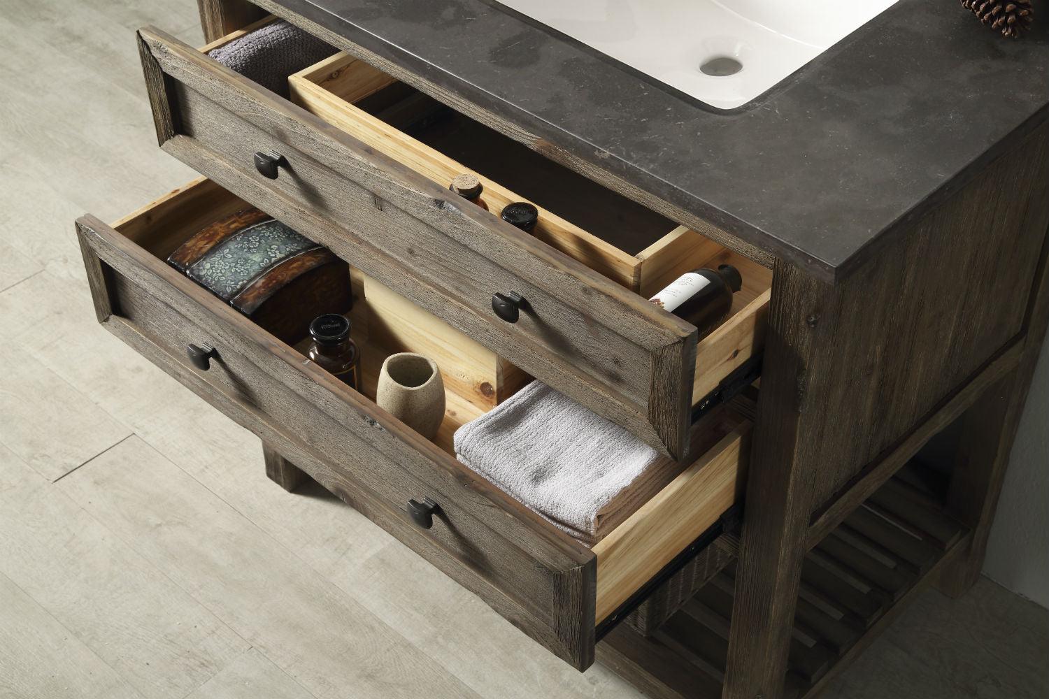 Legion Furniture 36" Wood Sink Vanity Match With Marble Top - Bathroom Design Center