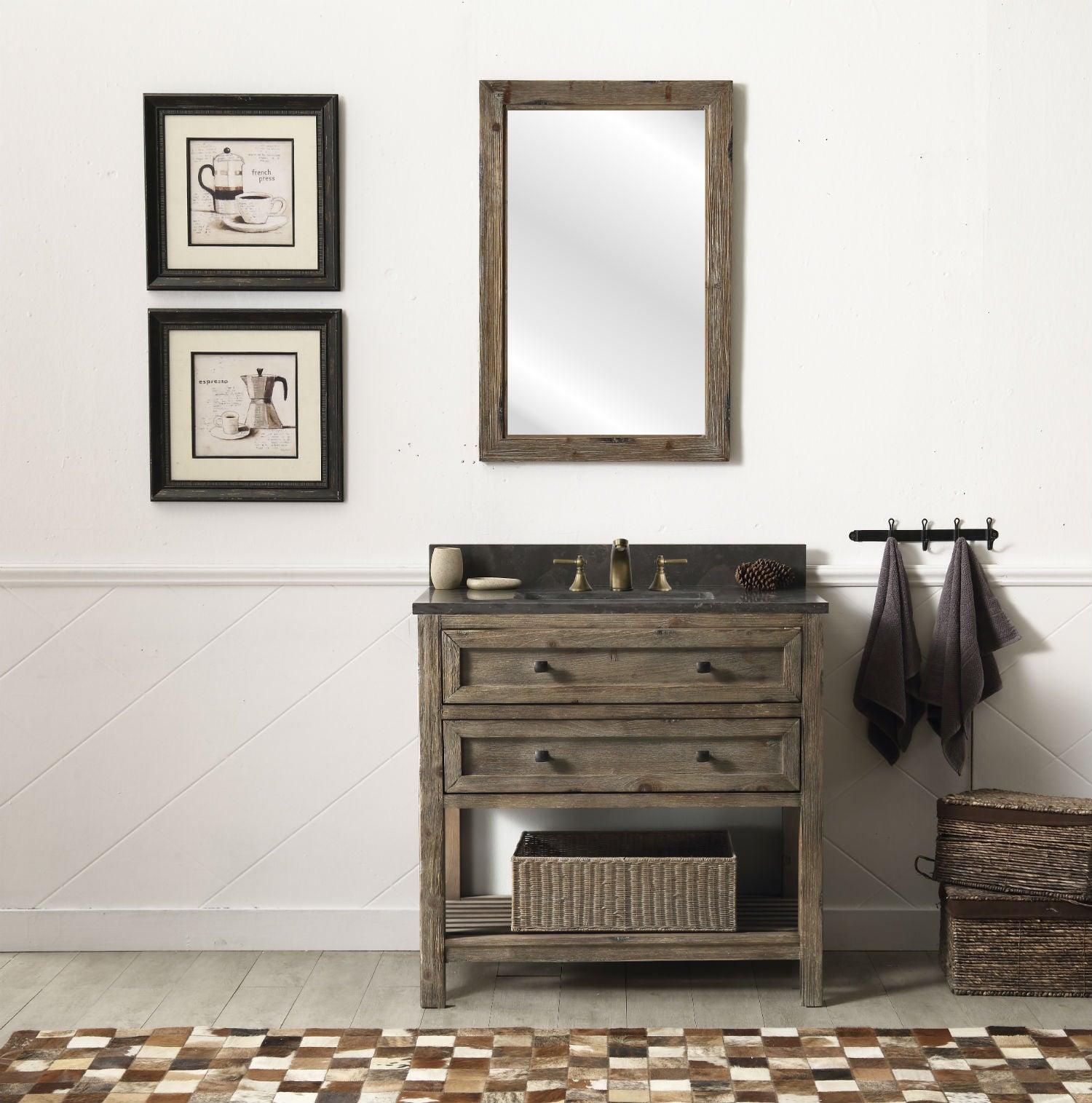 Legion Furniture 36" Wood Sink Vanity Match With Marble Top - Bathroom Design Center