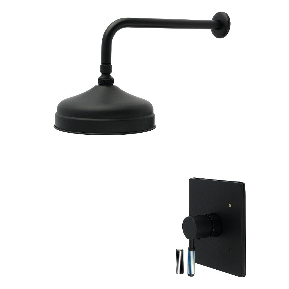 Kingston Brass KB6340KPSSO Verona Single-Handle Pressure Balanced Shower Faucet, Matte Black