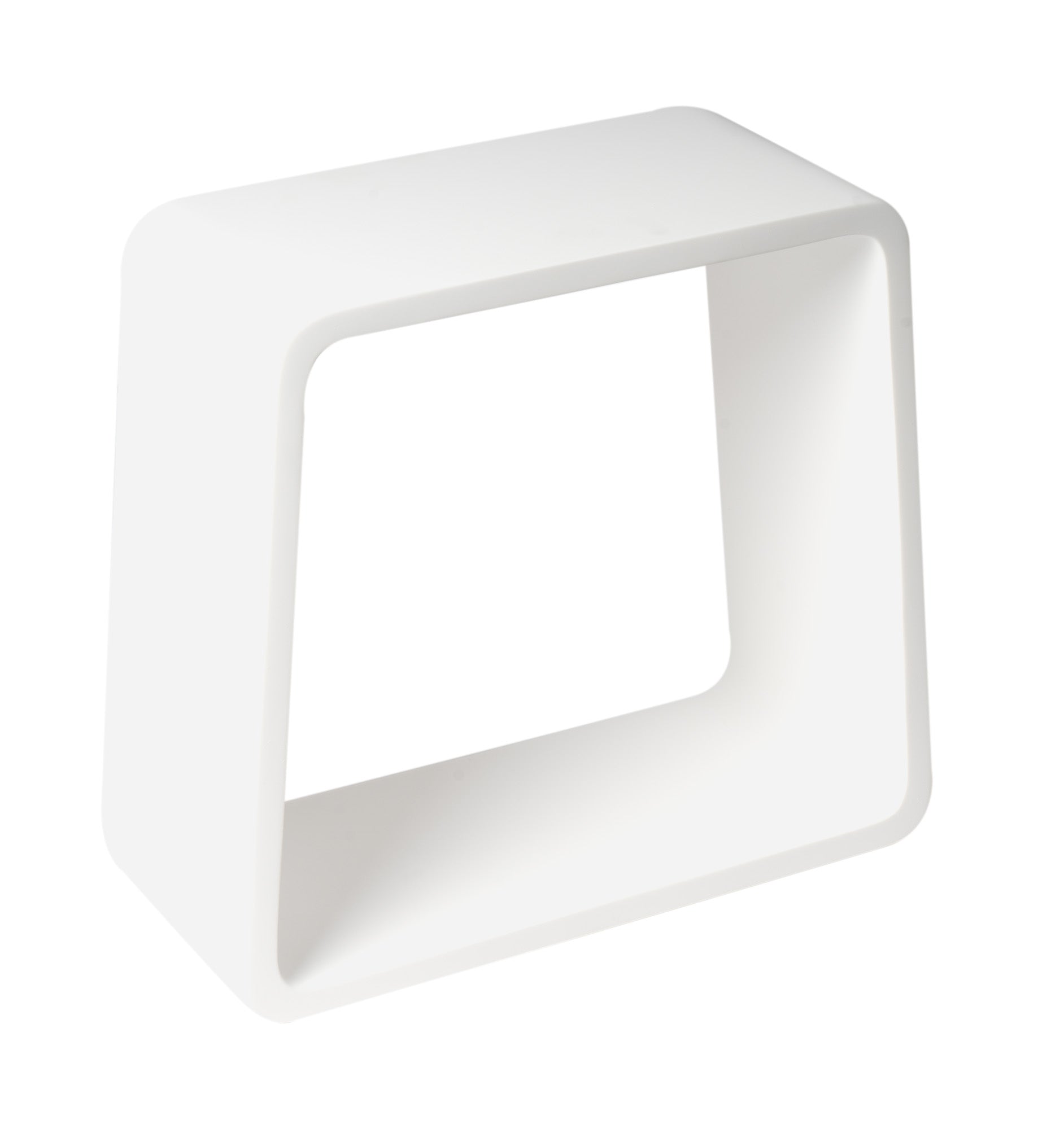 ALFI ABST55 White Matte Solid Surface Resin Bathroom / Shower Stool