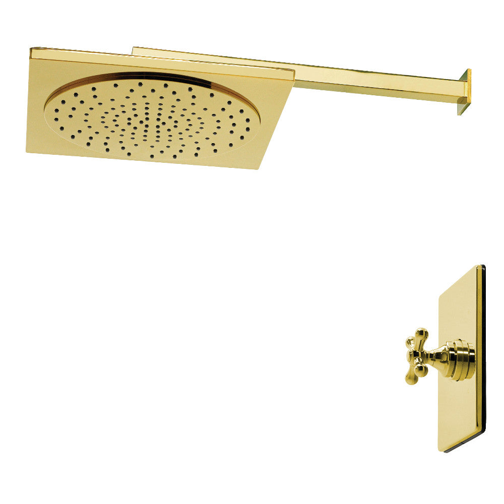 Kingston Brass KB8342AXSO Restoration Single-Handle Pressure Balanced Shower Faucet, Polished Brass