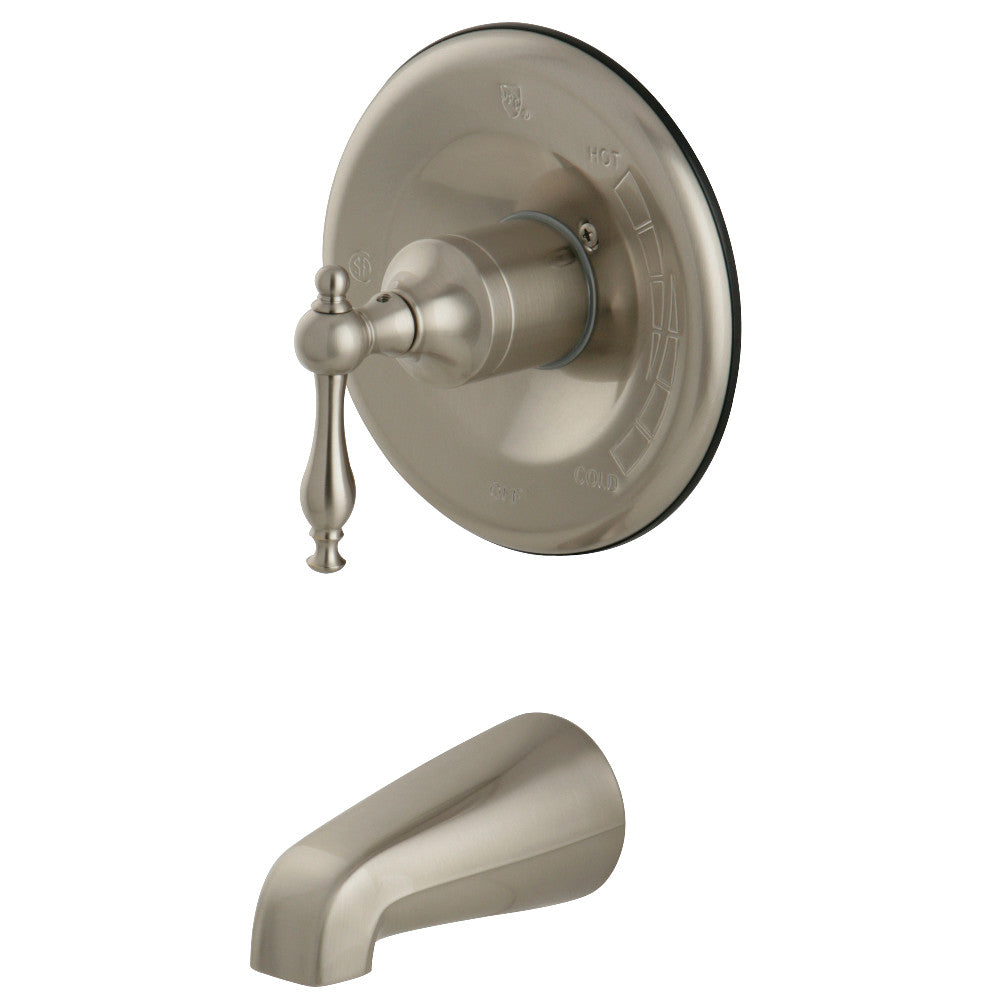 Kingston Brass KB1638NLTO Single-Handle Pressure Balanced Tub Faucet, Brushed Nickel