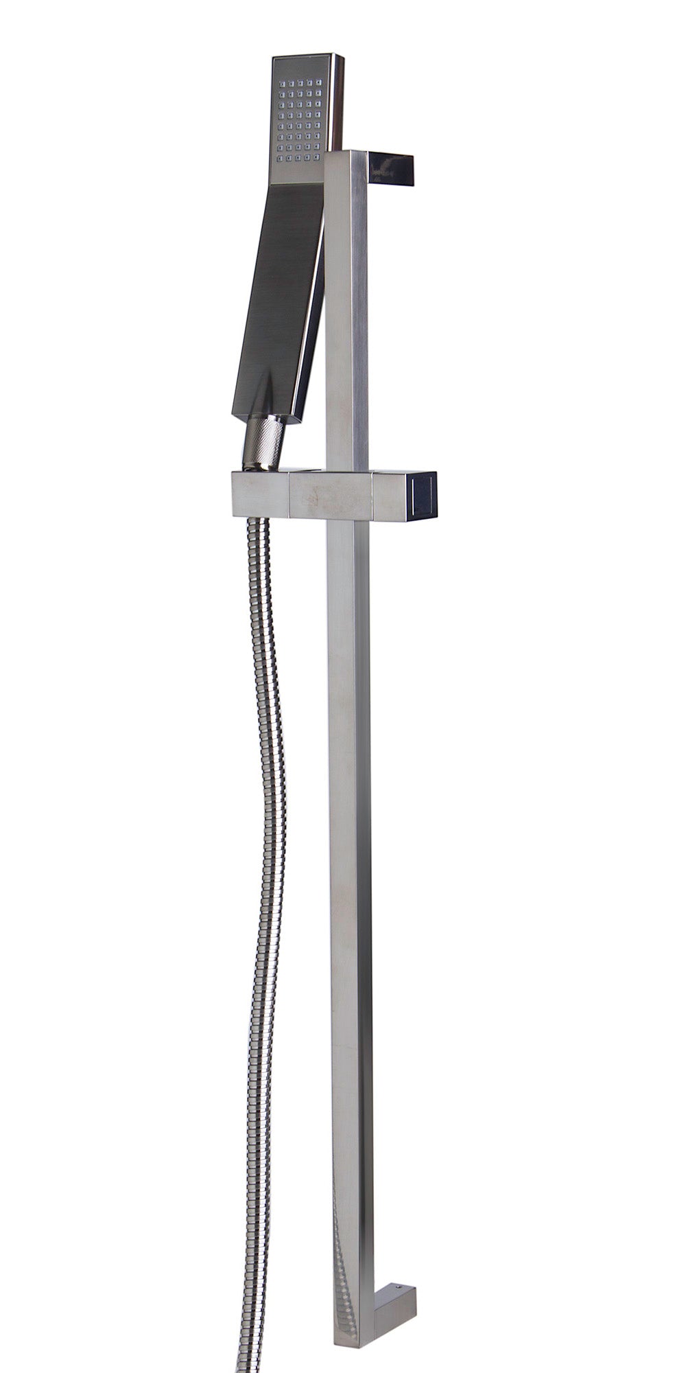 ALFI AB7606-BN Brushed Nickel Sliding Rail Hand Held Shower Head Set with Hose