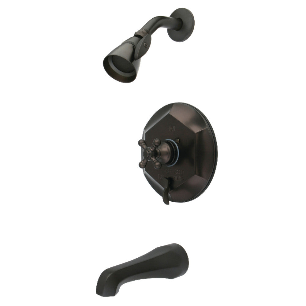 Kingston Brass KB46350BX English Vintage Single-Handle Pressure Balanced Tub and Shower Faucet, Oil Rubbed Bronze