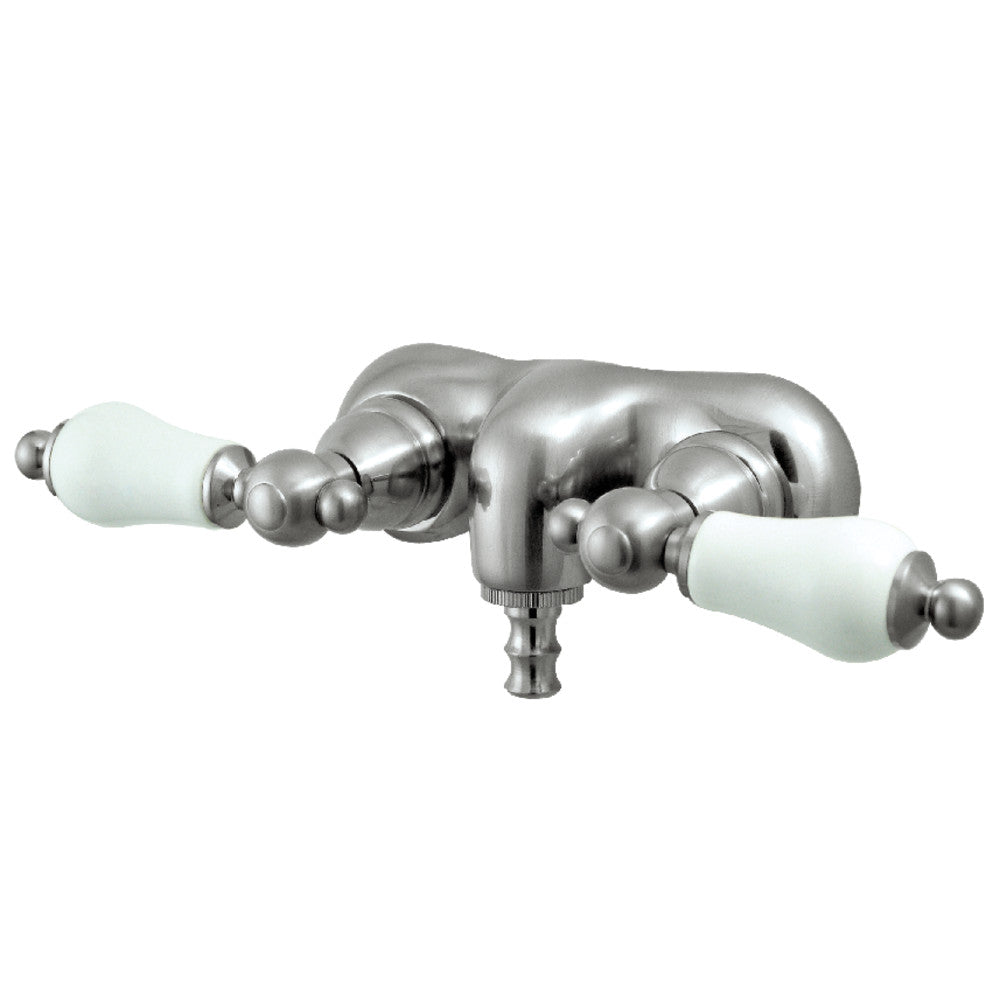 Kingston Brass CC45T8 Vintage 3-3/8-Inch Wall Mount Tub Faucet, Brushed Nickel