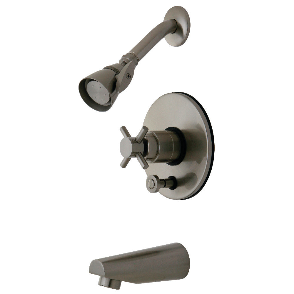 Kingston Brass KB86980DX Concord Single-Handle Pressure Balanced Tub and Shower Faucet, Brushed Nickel