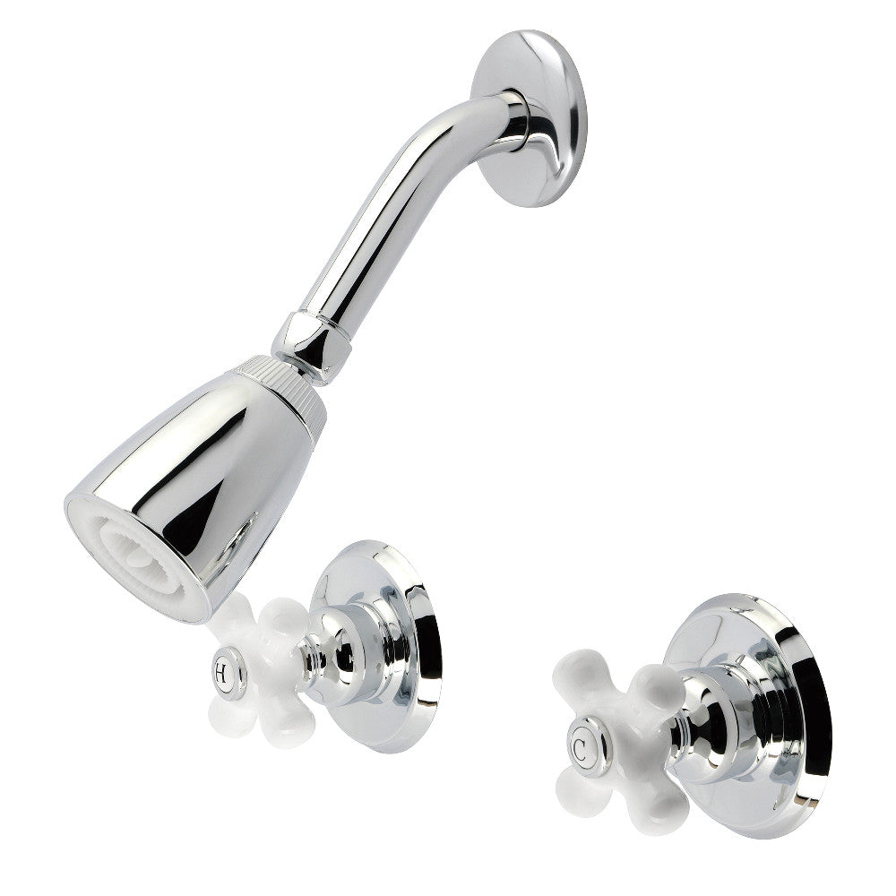 Kingston Brass KB241PXSO Victorian Double-Handle Shower Faucet, Polished Chrome