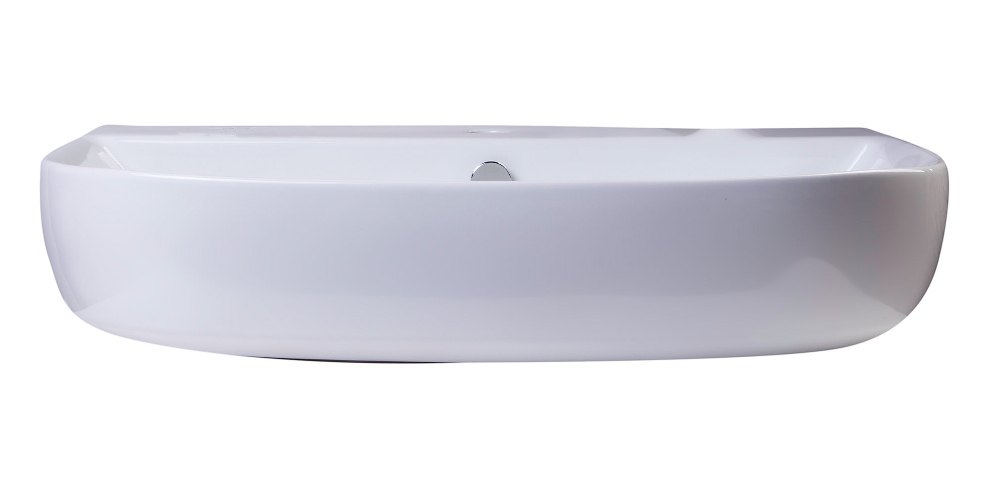 ALFI AB112 28" White D-Bowl Porcelain Wall Mounted Bath Sink