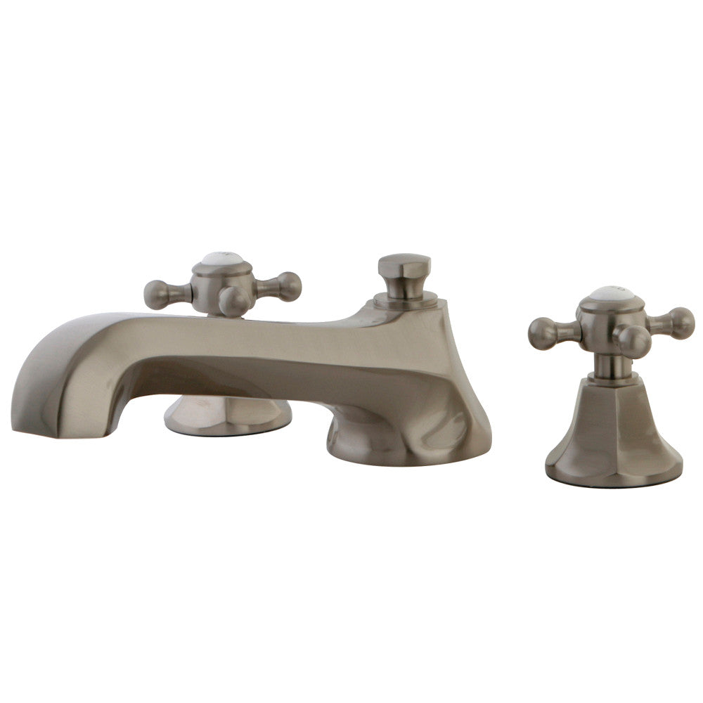 Kingston Brass KS4308BX Metropolitan Two-Handle Deck Mount Roman Tub Faucet, Brushed Nickel