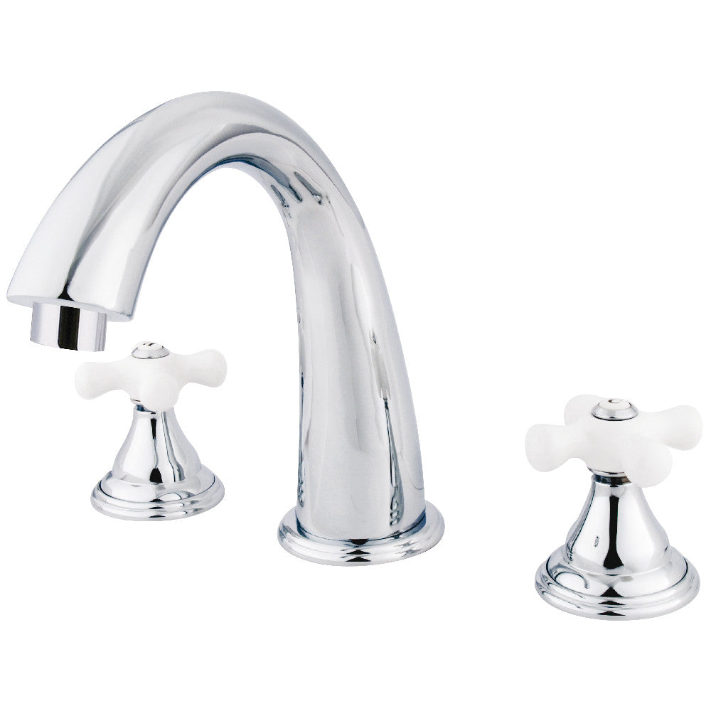 Kingston Brass KS5361PX Royale Two-Handle Deck Mount Roman Tub Faucet, Polished Chrome