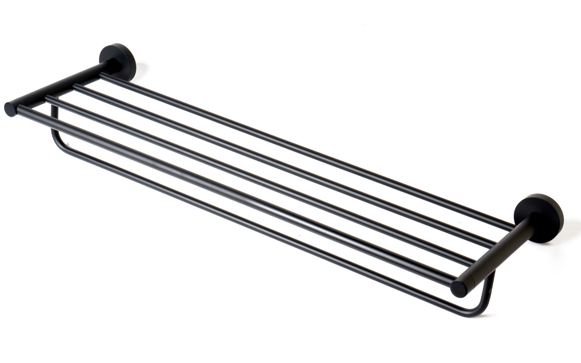 ALFI AB9538-BM Black Matte 26" Towel Bar & Shelf