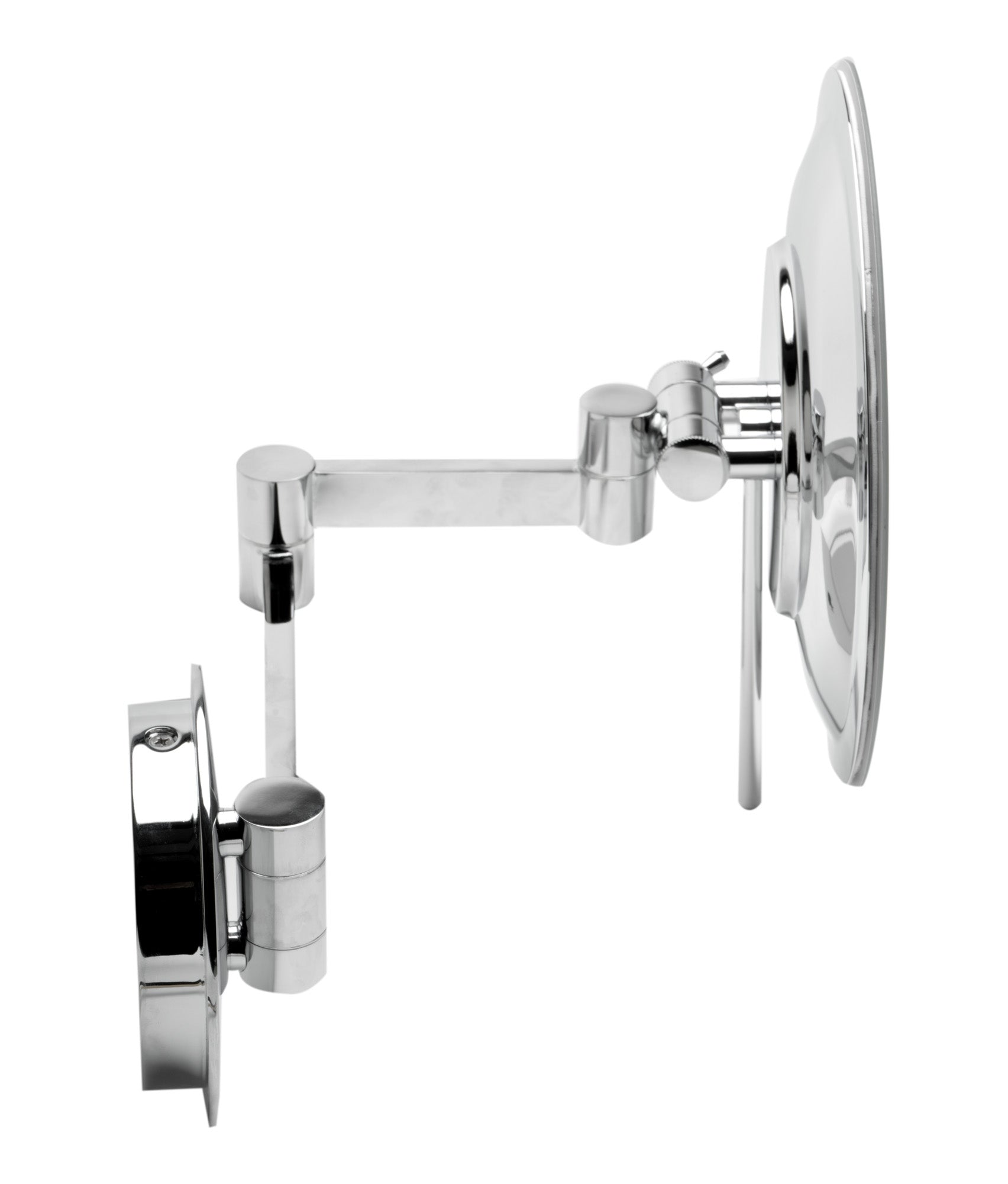 ALFI ABM9WLED-PC Polished Chrome Wall Mount Round 9" 5x Magnifying Cosmetic Mirror with Light