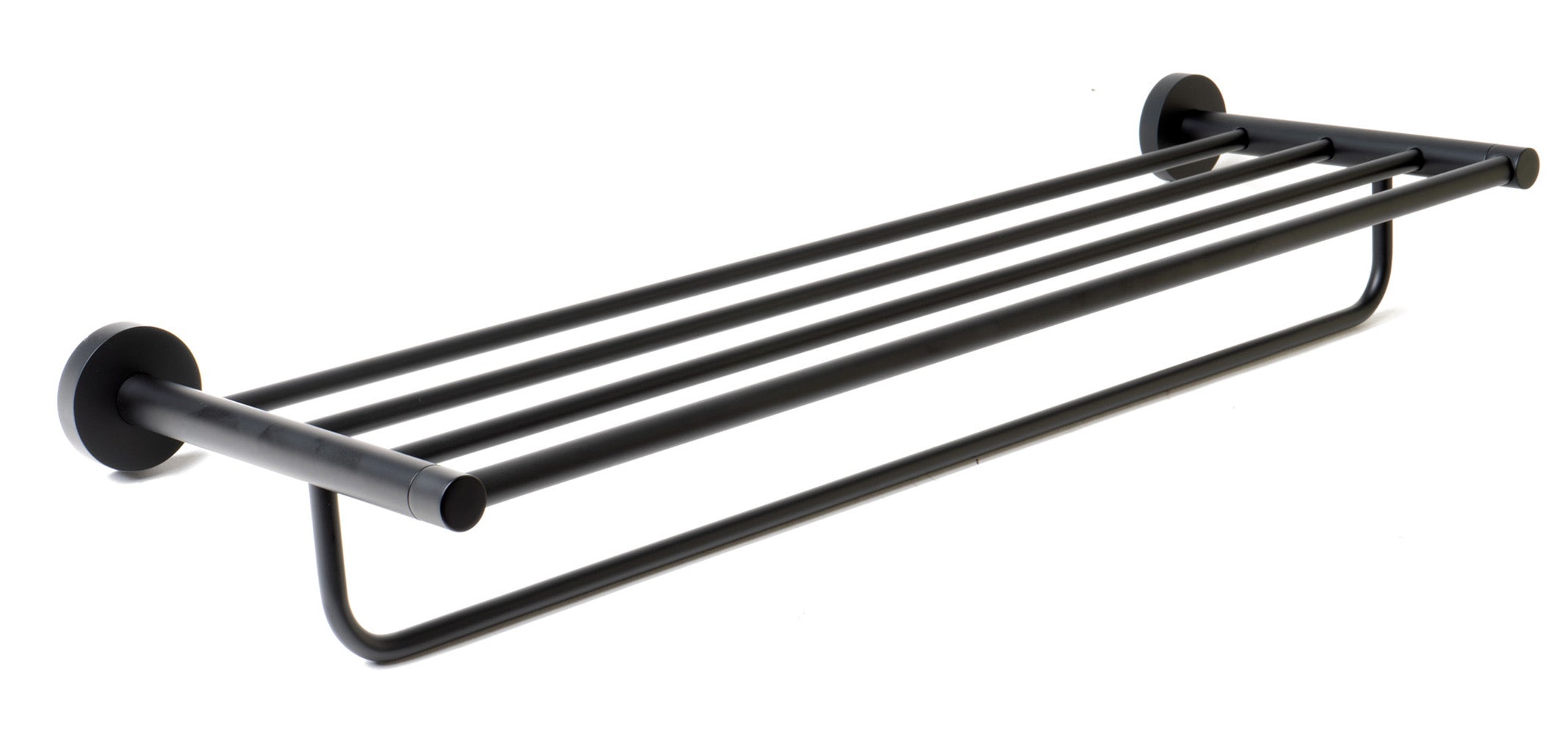 ALFI AB9538-BM Black Matte 26" Towel Bar & Shelf