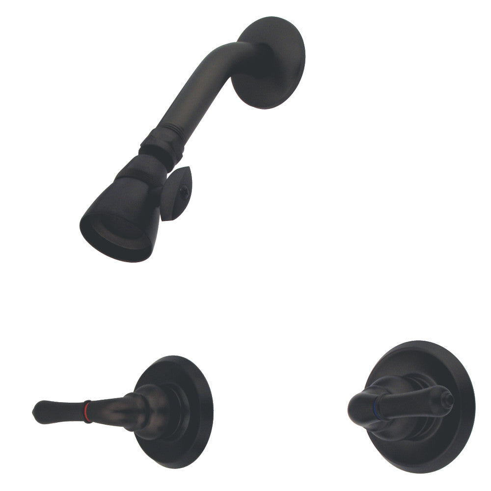 Kingston Brass KB245SO Magellan Double-Handle Shower Faucet, Oil Rubbed Bronze