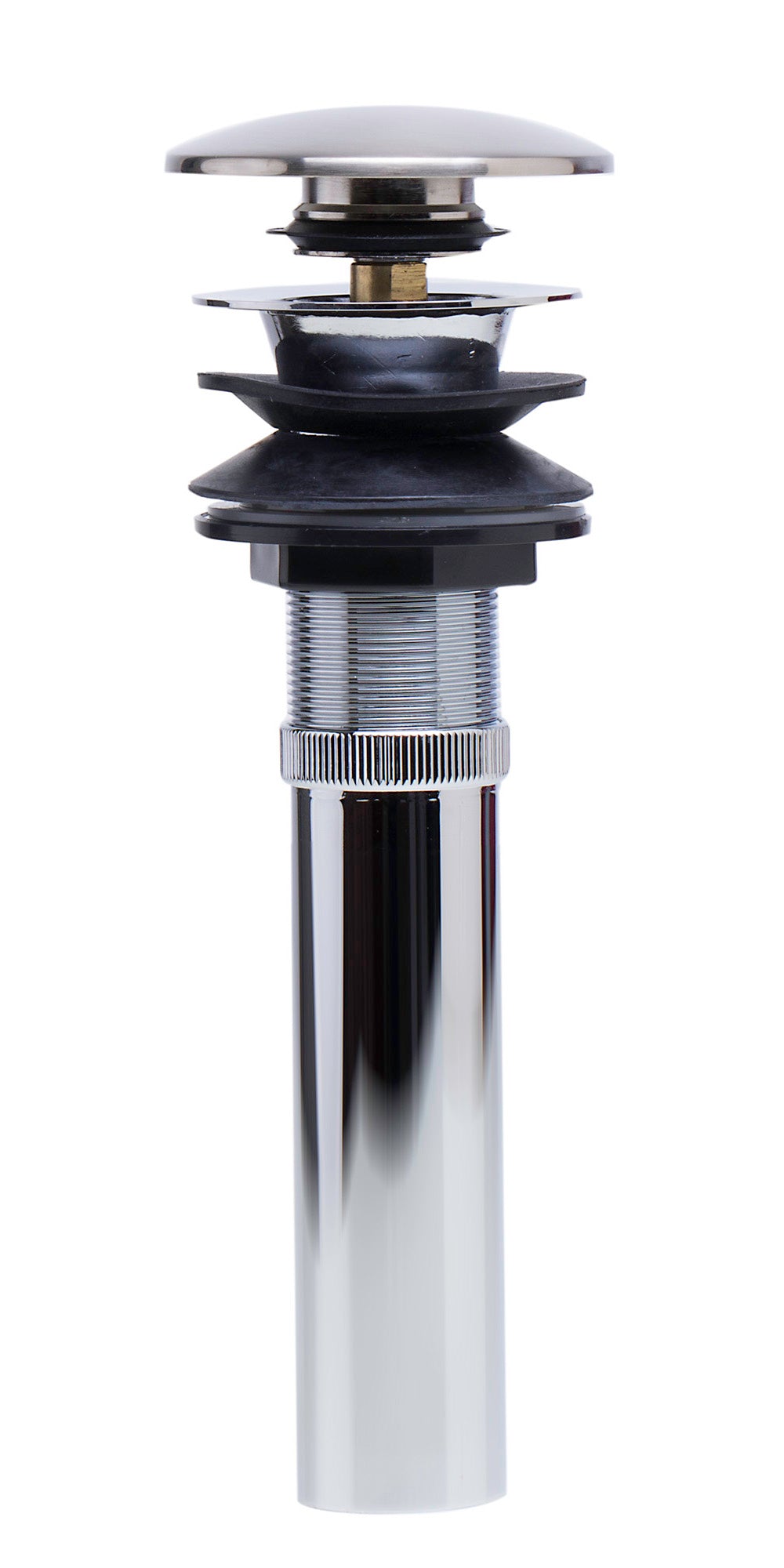 ALFI AB9056-BN Brushed Nickel Pop Up Drain for Bathroom Sink with Overflow