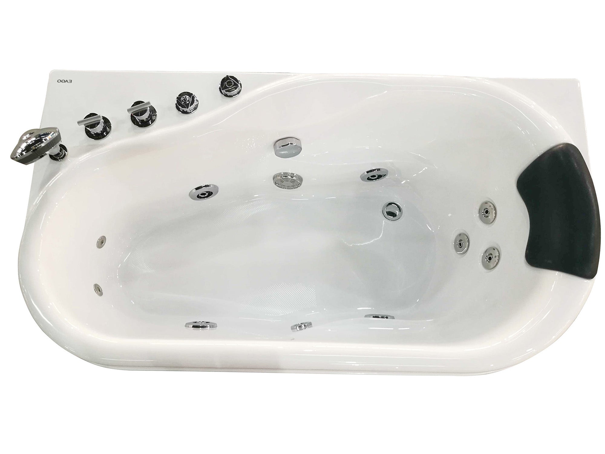 EAGO AM175-L 5'' White Acrylic Whirlpool Bathtub - Drain on Right