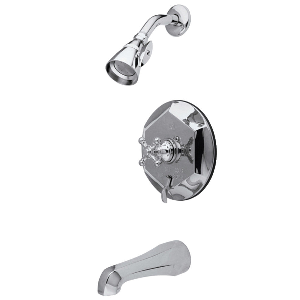 Kingston Brass KB46310BX English Vintage Single-Handle Pressure Balanced Tub and Shower Faucet, Polished Chrome