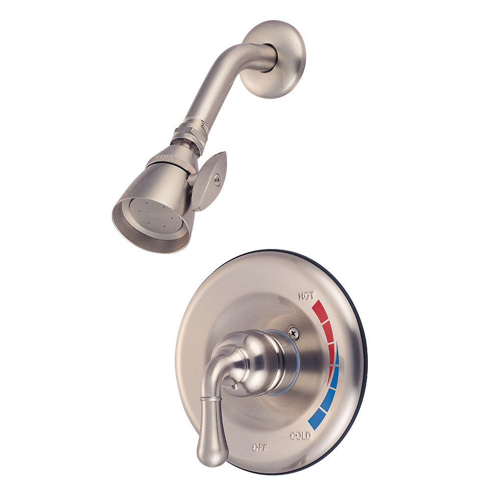 Kingston Brass KB638SO Magellan Single-Handle Pressure Balanced Shower Faucet, Brushed Nickel