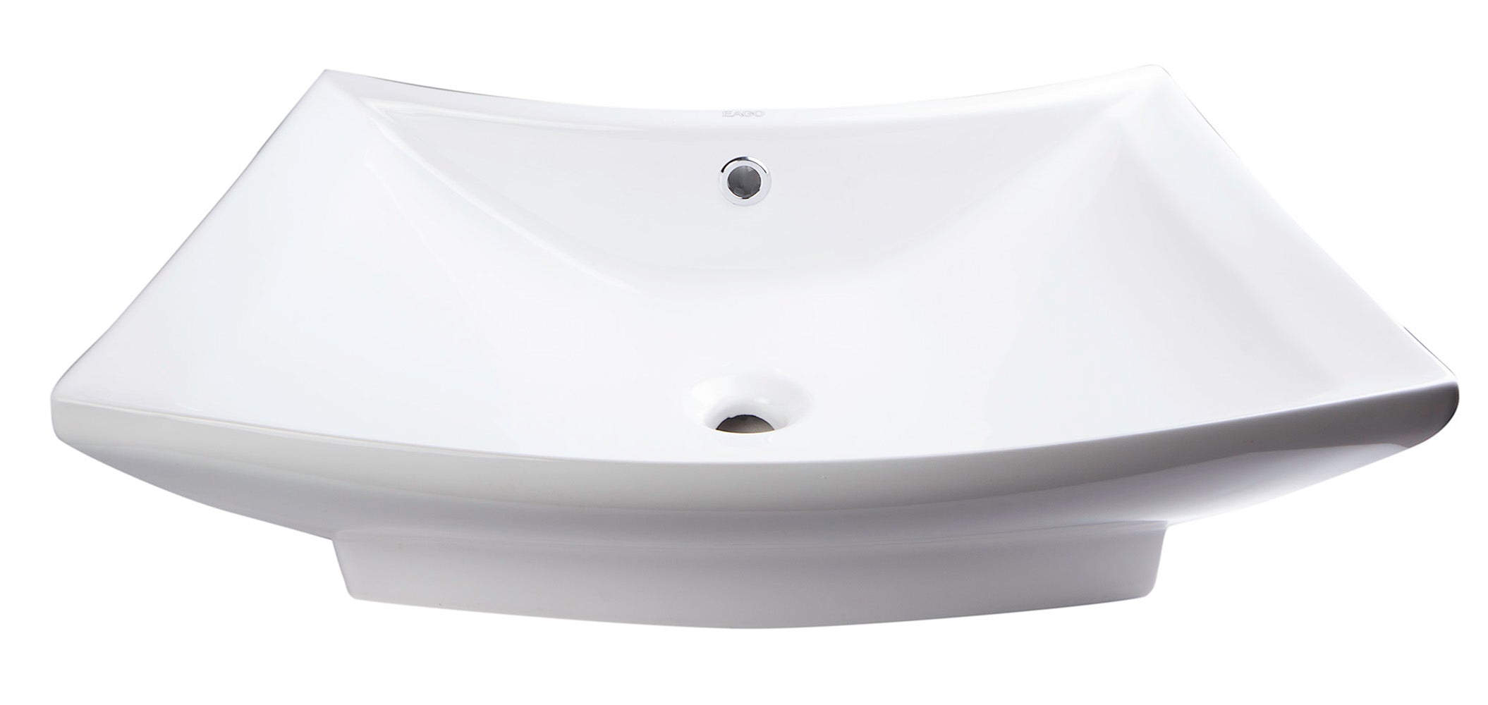 EAGO BA142 28" Rectangular Porcelain Bathroom Vessel Sink with Single Hole