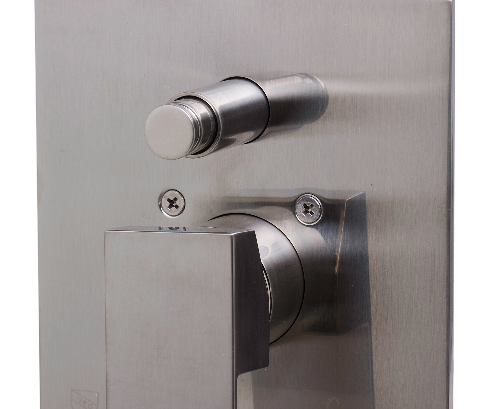 ALFI AB5601-BN Brushed Nickel Shower Valve Mixer with Square Lever Handle and Diverter