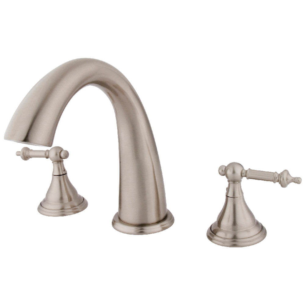 Kingston Brass KS5368TL Royale Two-Handle Deck Mount Roman Tub Faucet, Brushed Nickel