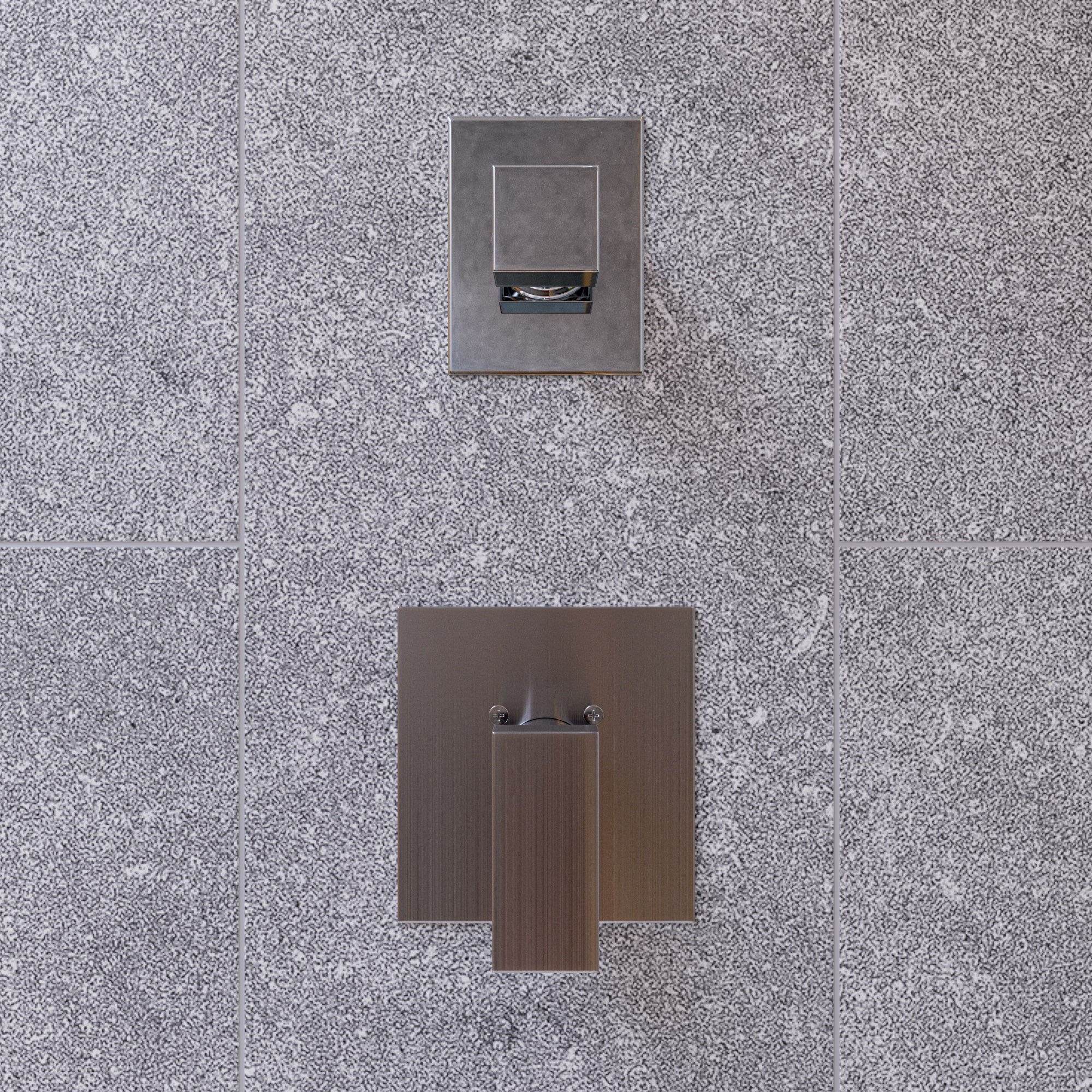 ALFI AB9209-PC Polished Chrome Modern Square 3 Way Shower Diverter