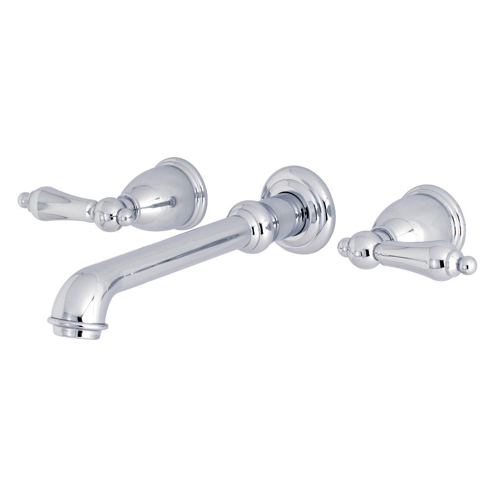 Kingston Brass KS7021AL English Country Two-Handle Wall Mount Roman Tub Faucet, Polished Chrome