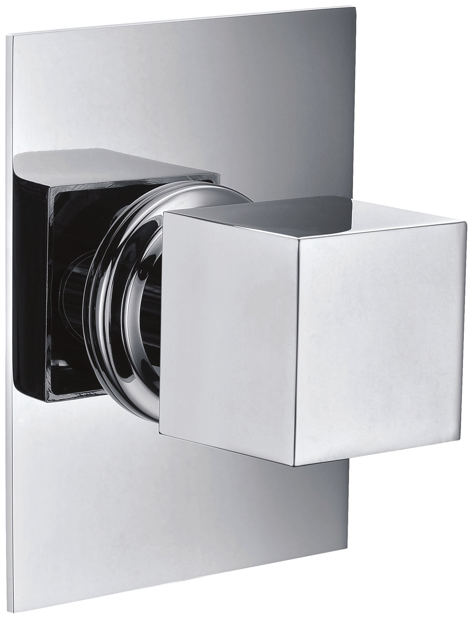 ALFI AB9209-PC Polished Chrome Modern Square 3 Way Shower Diverter