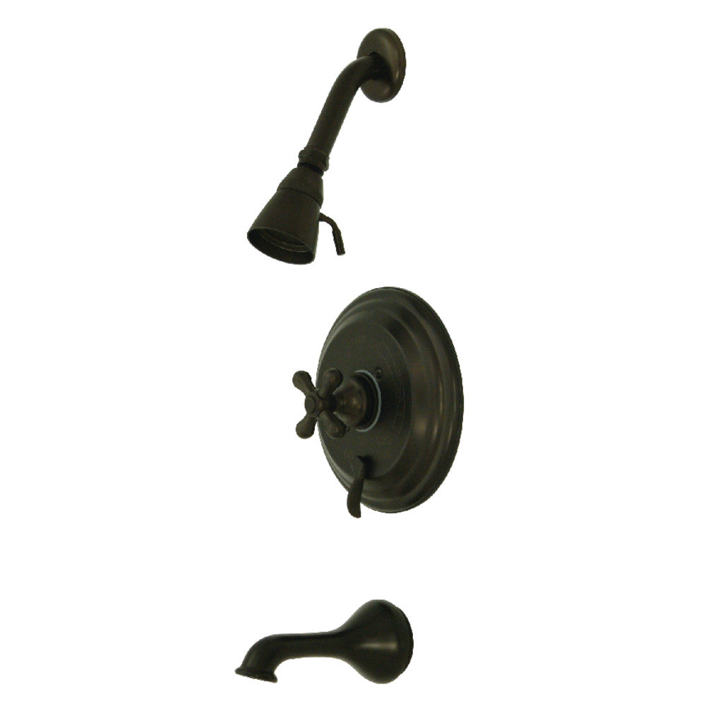 Kingston Brass KB36350AX Restoration Single-Handle Pressure Balanced Tub and Shower Faucet, Oil Rubbed Bronze