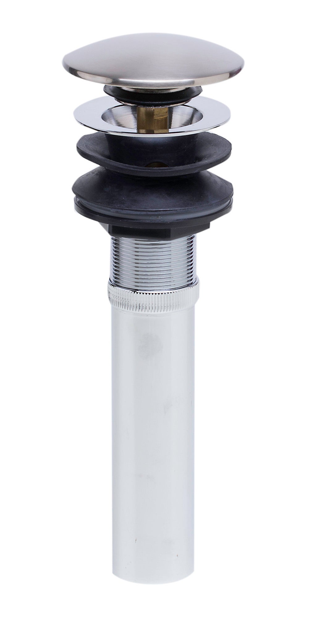 ALFI AB9056-BN Brushed Nickel Pop Up Drain for Bathroom Sink with Overflow