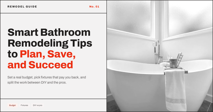 Smart Bathroom Remodeling Tips to Plan, Save, and Succeed