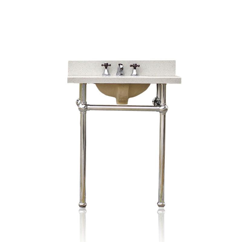 WatermarkFixtures 1920's Inspired Bath Jordan Console Sink Art Deco Vanity - Bathroom Design Center