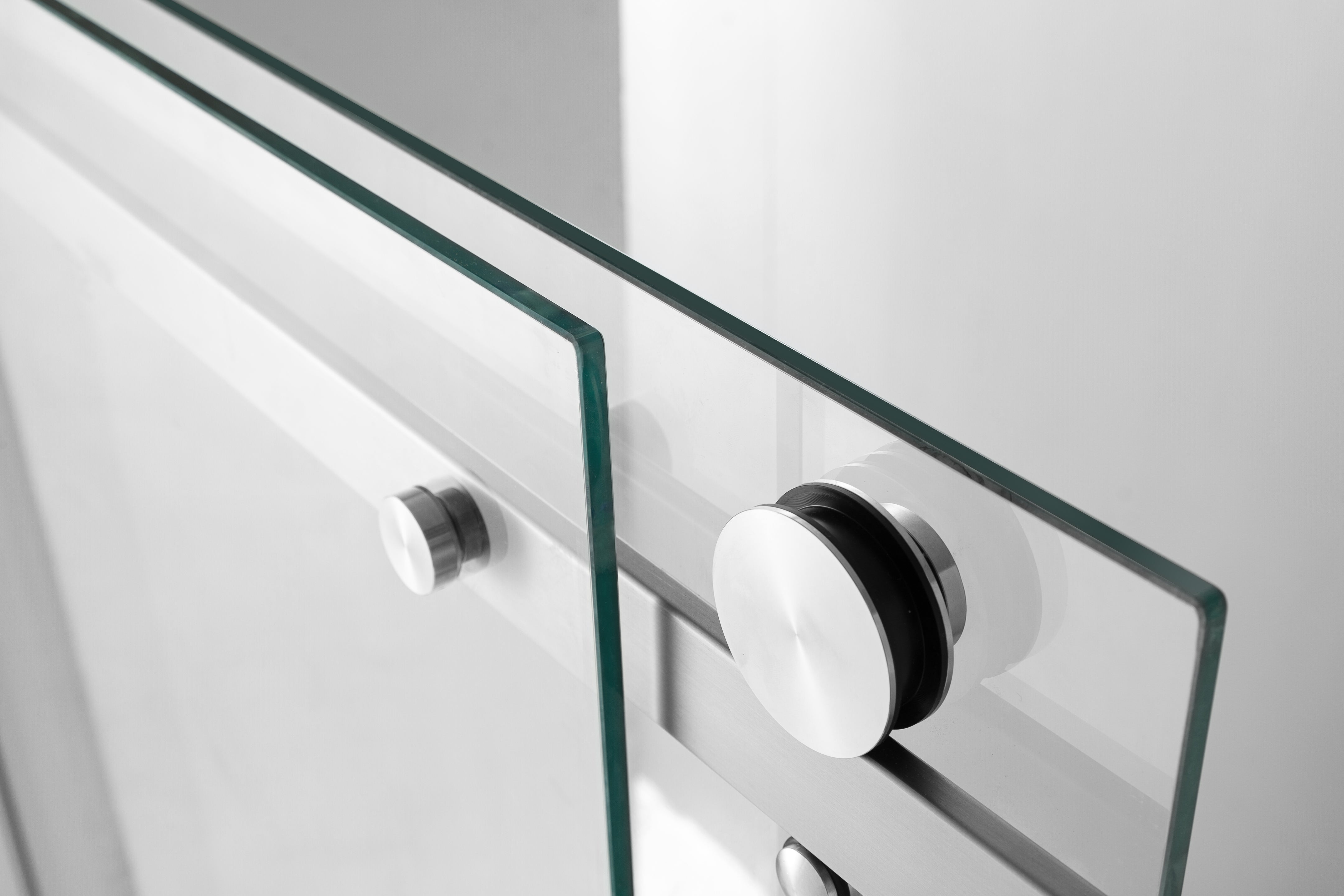 Kingston Brass KVTAM6032L22D8 60" Acrylic Rectangular 3-Wall Anti-Skid Alcove Tub Combo with Tub Door (Left Hand Drain), White/Brushed Nickel