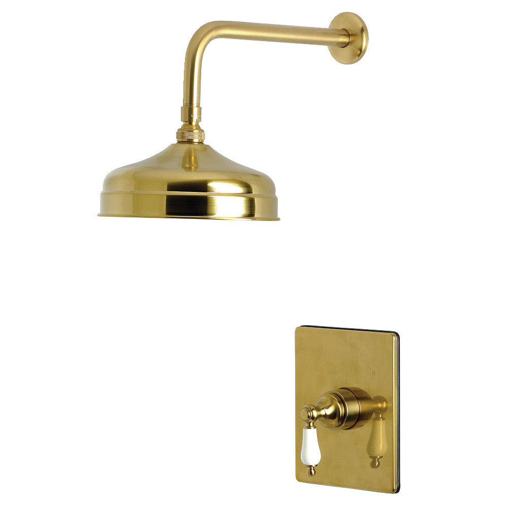 Kingston Brass KB6347PLSO Victorian Single-Handle Pressure Balanced Shower Faucet, Brushed Brass