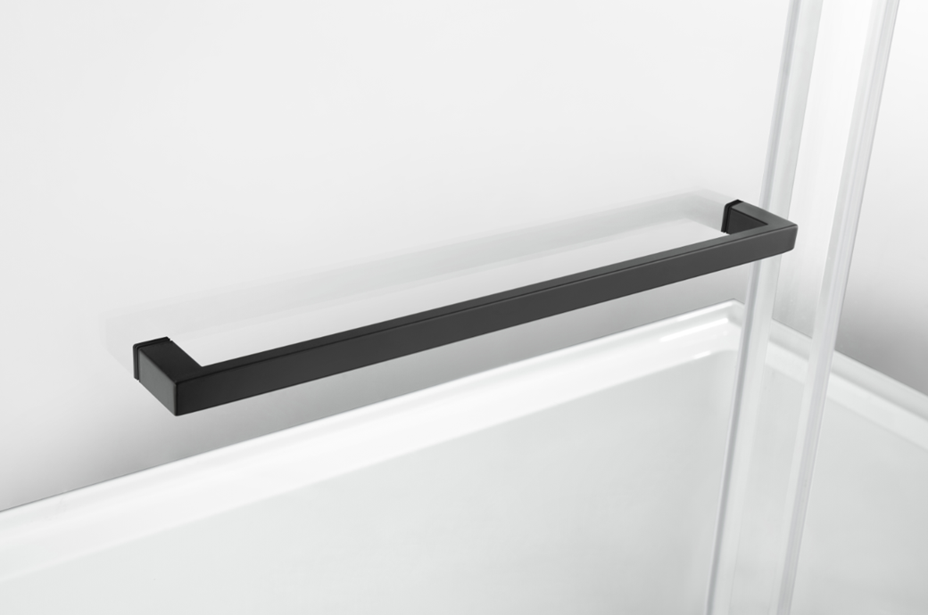 Kingston Brass KVTDE603121L0 60" Acrylic Rectangular 3-Wall Alcove Tub Combo with Tub Door (Left Hand Drain), White/Matte Black