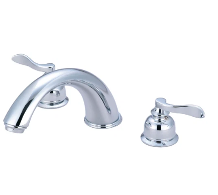 Kingston Brass KS2361GL Roman Two-Handle Deck Mount Roman Tub Faucet, Polished Chrome