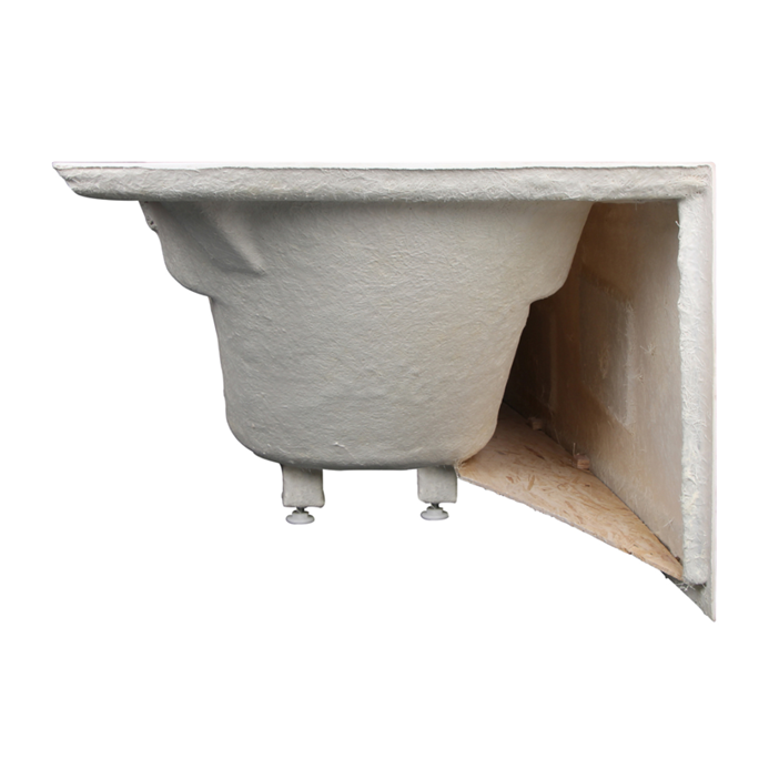 Aqua Eden VTAP603022R 60" Acrylic Rectangular 3-Wall Alcove Tub with Anti Skid and Right Hand Drain Hole, Glossy White