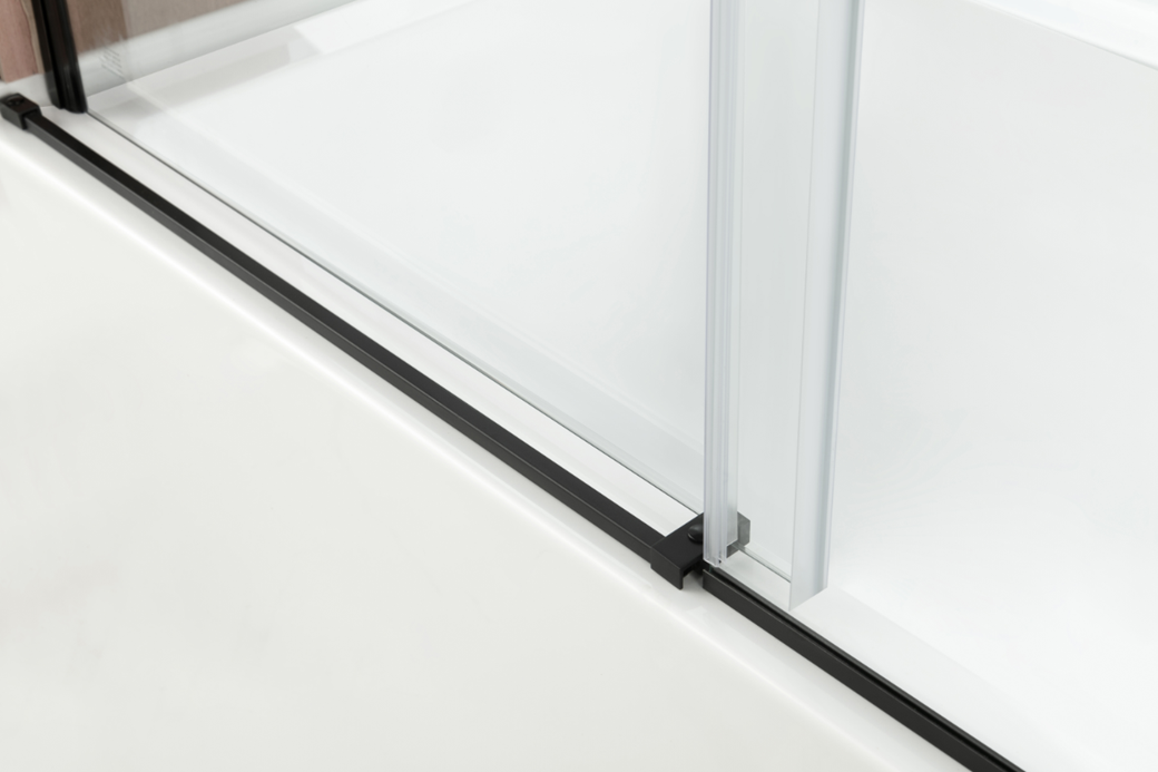 Kingston Brass KVTAP603222R0 60" Acrylic Rectangular 3-Wall Alcove Tub Combo with Tub Door (Right Hand Drain), White/Matte Black