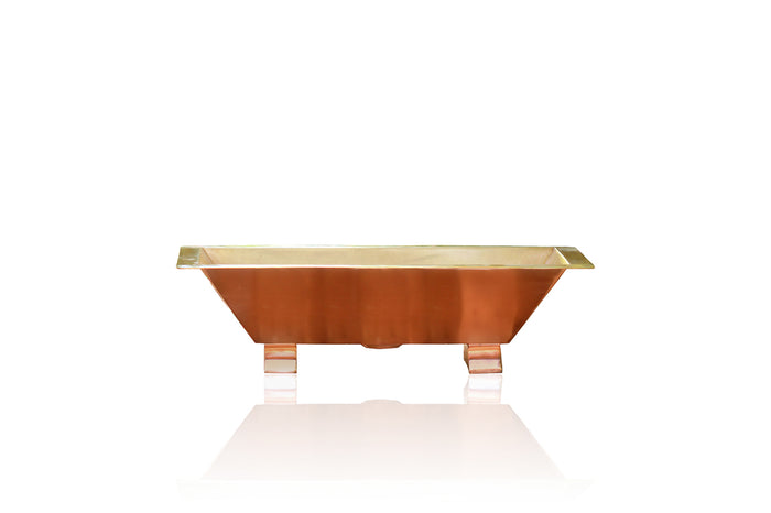 WatermarkFixtures Ascension 24 Inch Brushed Natural Copper Trough Sink